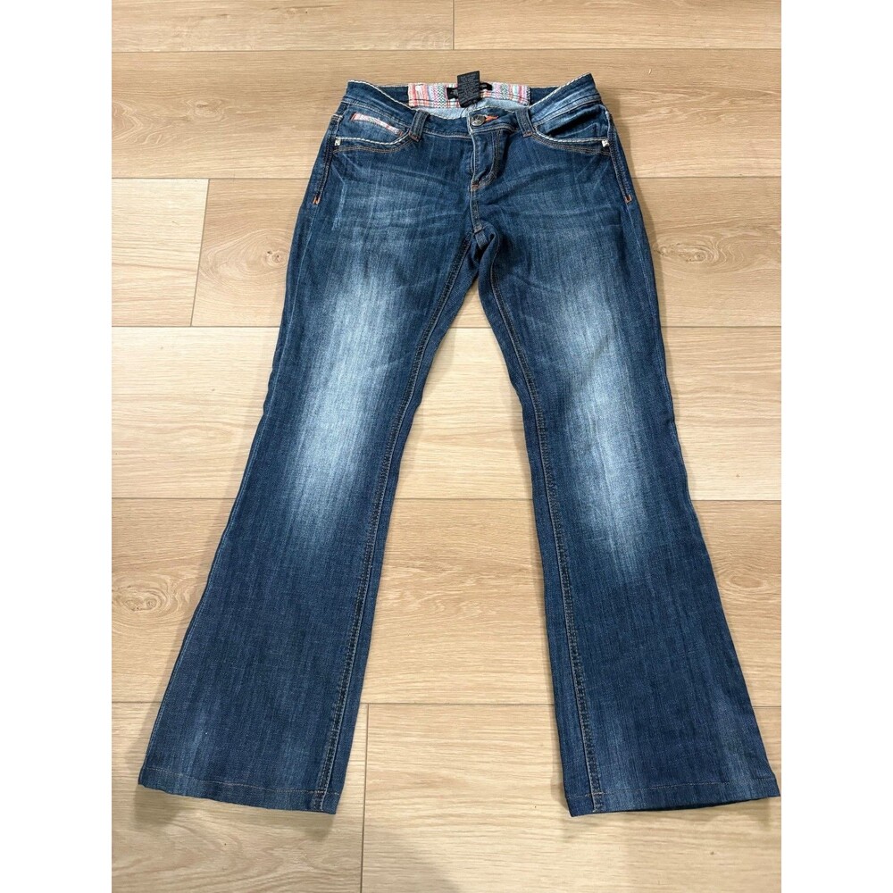 Cello Jeans Size 7 Embellished Butterfly Pocket Y2K McBling Boho Bootcut Denim